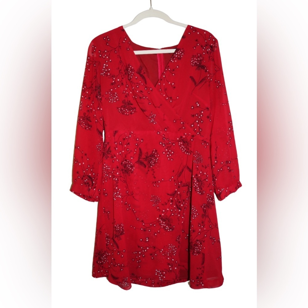 Madewell Hazelwood Wrap-Front Mini Dress in Windswept Floral - Picture 5 of 12